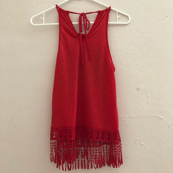 ✨Love USA Sleeveless Top w/ Fringe✨ - Picture 5 of 7